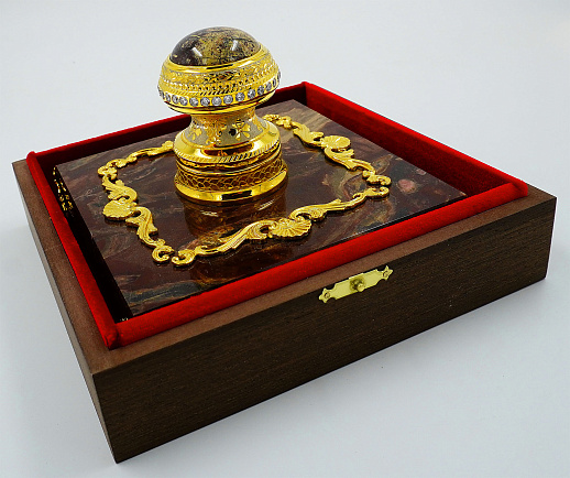 Печать настольная "Яшма". Златоуст купить с доставкой Печать настольная "Яшма". Златоуст