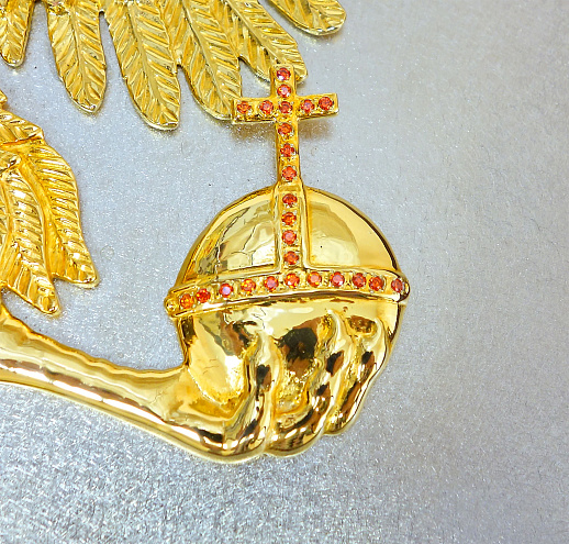 Бронзовый герб России на стену купить с доставкой Бронзовый герб России на стену