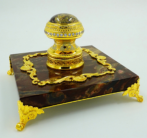 Печать настольная "Яшма". Златоуст купить с доставкой Печать настольная "Яшма". Златоуст